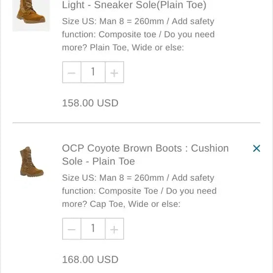 [BUNJANG] US Military OCP Combat Boots 260-265 / 미군 OCP 전투화 군화 워커 부츠 260~265