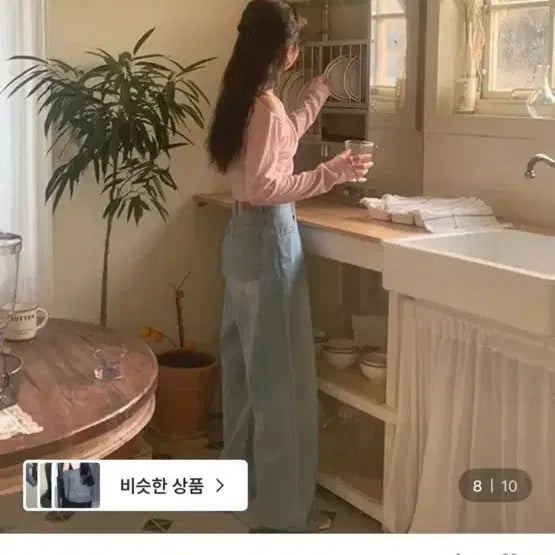 [BUNJANG] Off-Shoulder Long Sleeve T-Shirt - Pink / 봄 나들이 룩 오프숄더 긴팔 티셔츠 핑크
