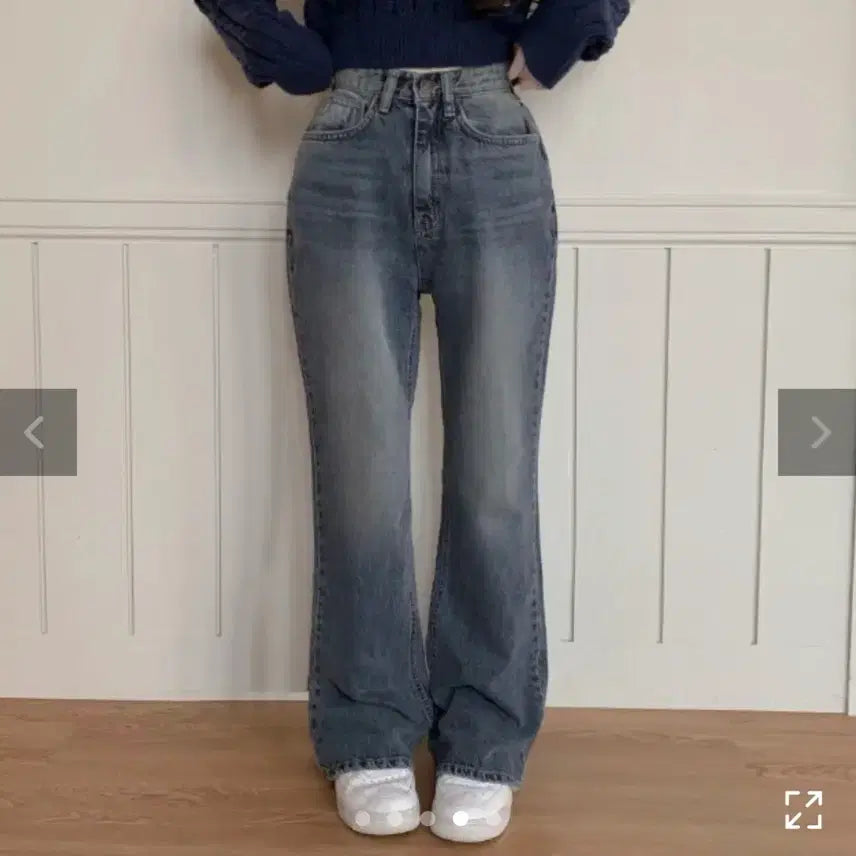 [BUNJANG] HINIC STO FW Bootcut Denim Jeans (Medium Blue, Size S) / 히니크 스투 fw 부츠컷 데님 중청 롱s
