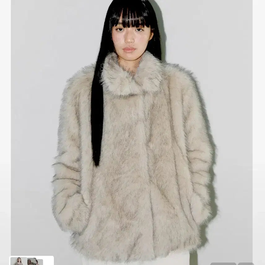 [BUNJANG] Oppish Faux Fur Jacket / 오피쉬 퍼자켓