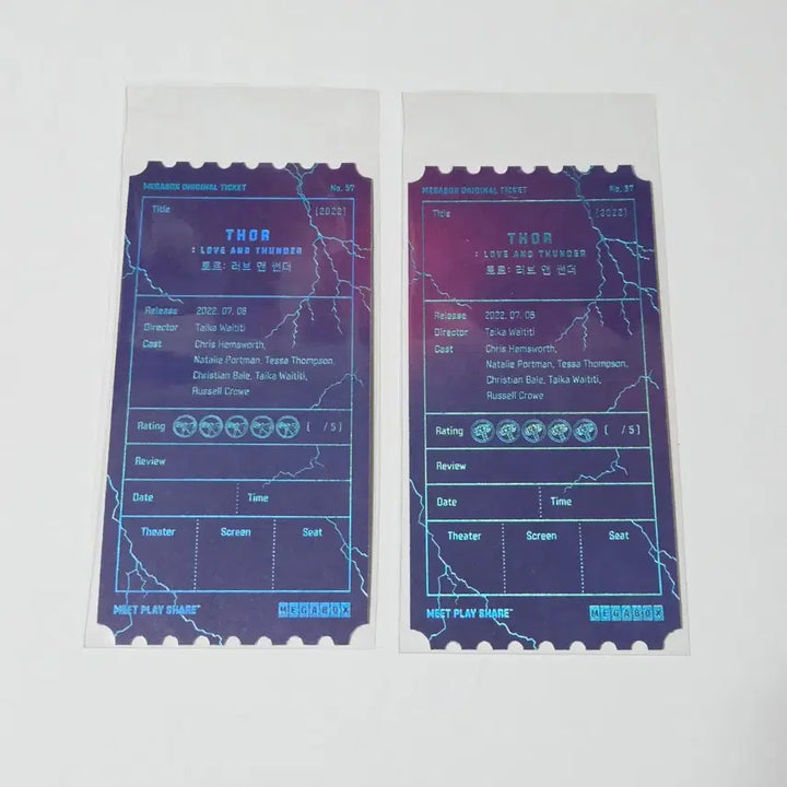 [BUNJANG] Thor: Love and Thunder Original Ticket Set / 토르 오리지널티켓