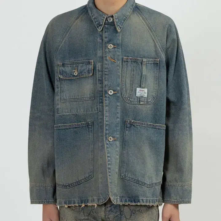 [BUNJANG] DAIRIKU Denim Coverall Jacket M / 다이리쿠 데님 커버올 자켓 M DAIRIKU