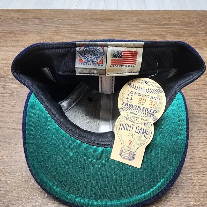 [BUNJANG] Ebbets Field Flannels NY Wool Baseball Cap / 이벳필드 USA라인 NY 울 볼캡