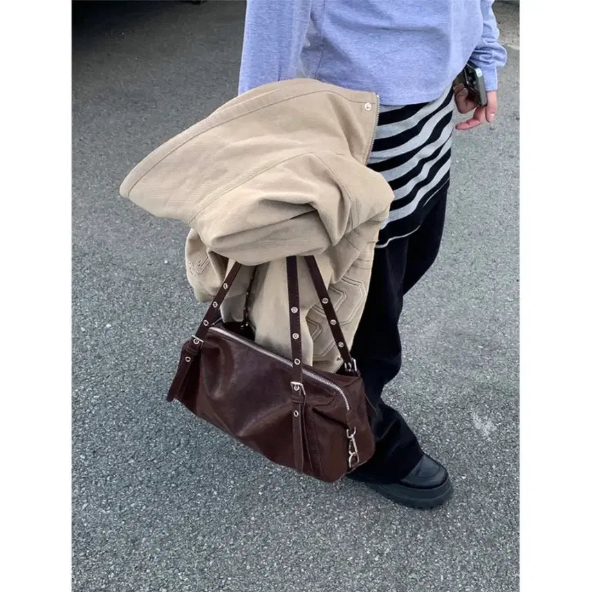 [BUNJANG] Mini Leather Shoulder Bag / (무료배송/새상품) 미니 레더 숄더백