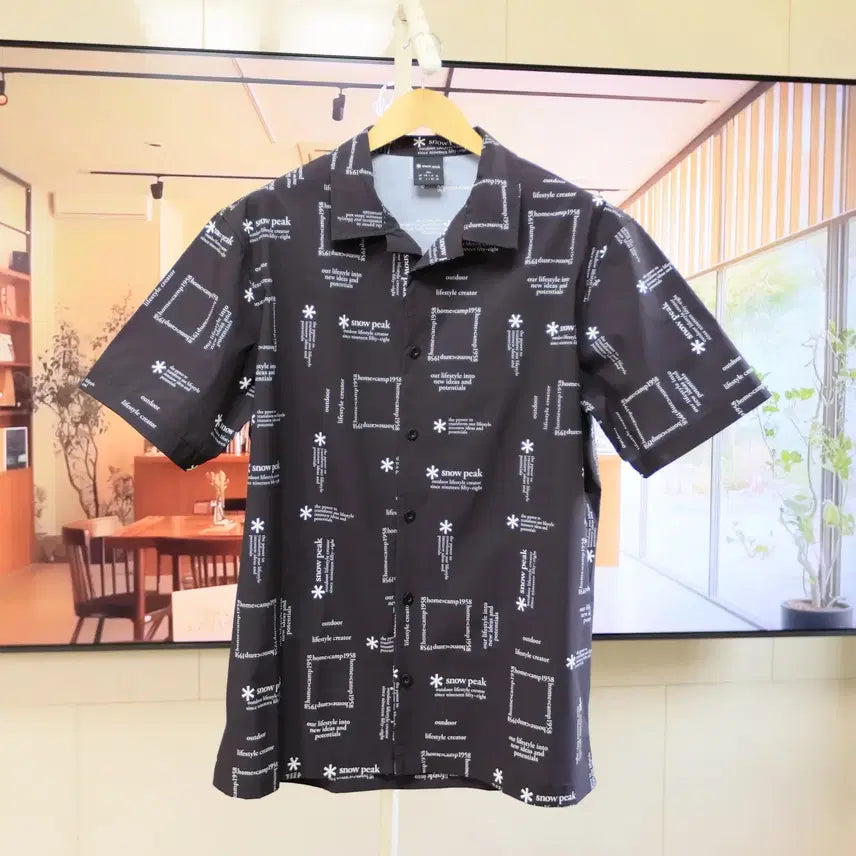 [BUNJANG] Snow Peak Short Sleeve Pattern Shirt / 여름 데일리 끝판왕 스노우피크 반팔 셔츠 상태 A급