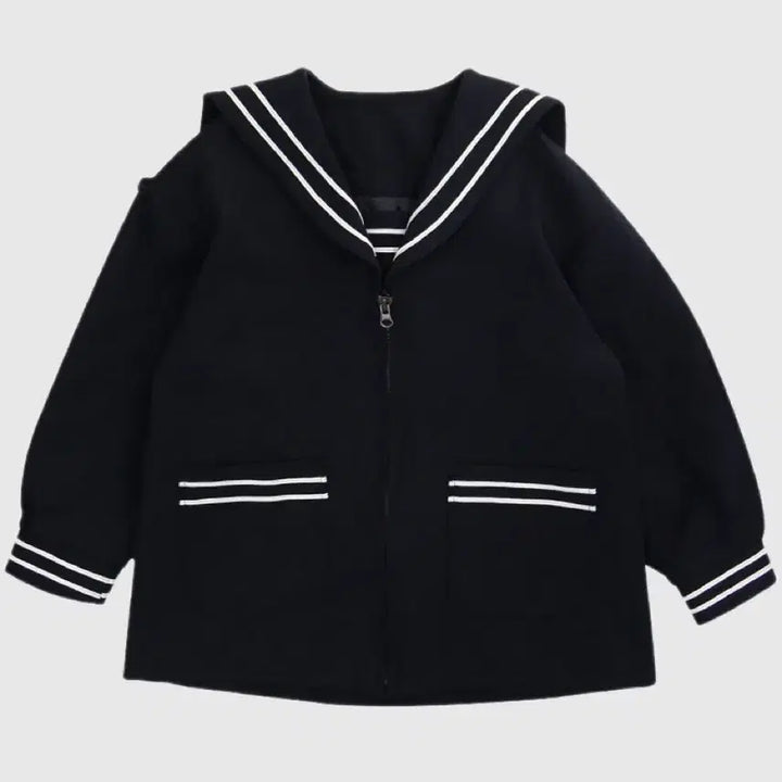 [BUNJANG] Freckle Sailor Navy Midi Jacket Mini Kids / freckle 프레클 세일러 네이비 미디 재킷 미니사이즈 키즈