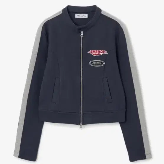 [BUNJANG] Millowoman Track Jersey Racer Jacket (Deep Blue) / 밀로우먼 트랙 져지 레이서 자켓 ( 딥블루)