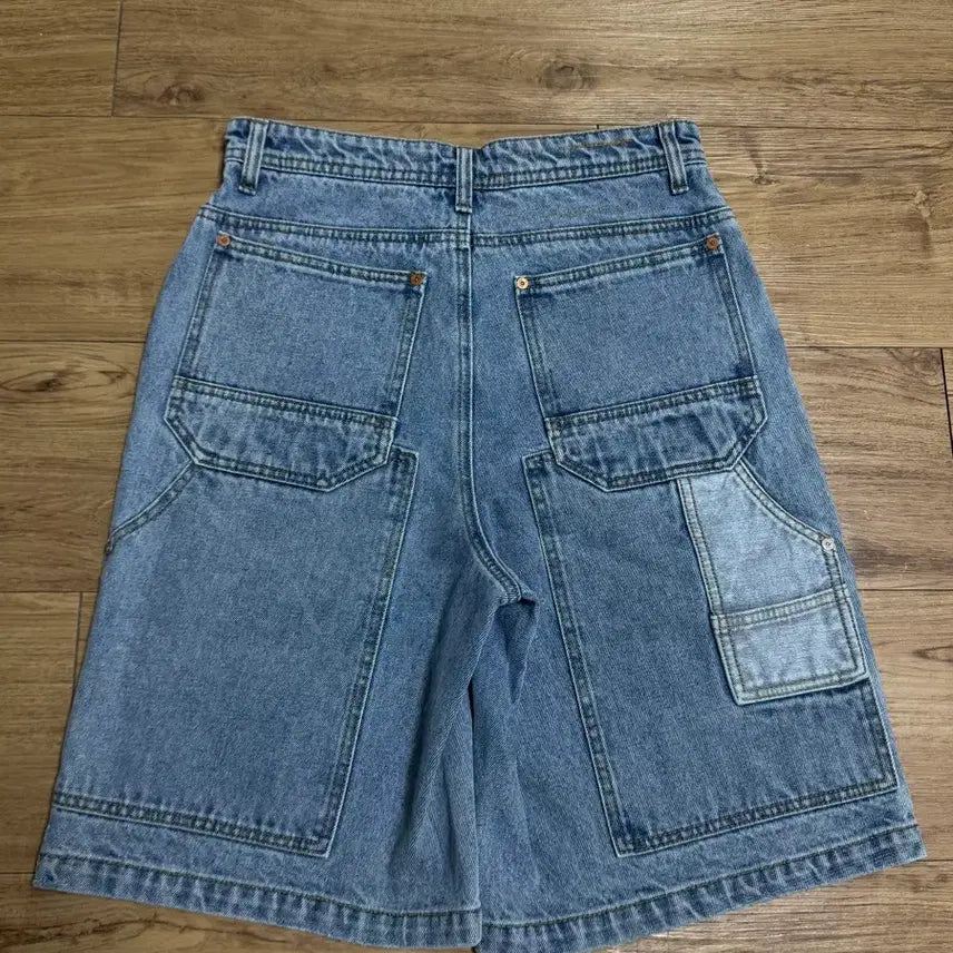 [BUNJANG] Andersson Bell Double Knee Denim Cargo Shorts / [28]앤더슨벨 더블니 데님 카고 쇼츠 반바지