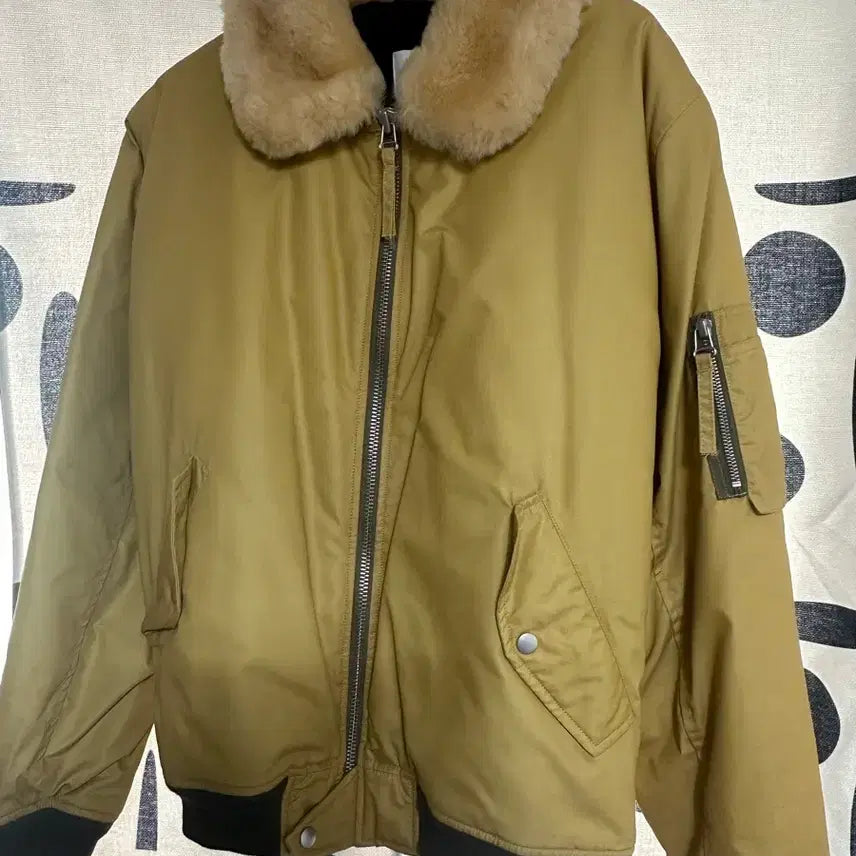 [BUNJANG] Our Legacy Shearling Jacket (Khaki) - Size 52 / 아워레가시 시어링 자켓 52