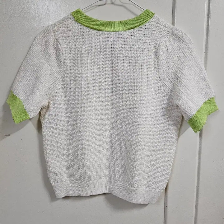 [BUNJANG] JJ JIGOTT Crop Knit Top / JJ지고트 크롭 반팔티 55