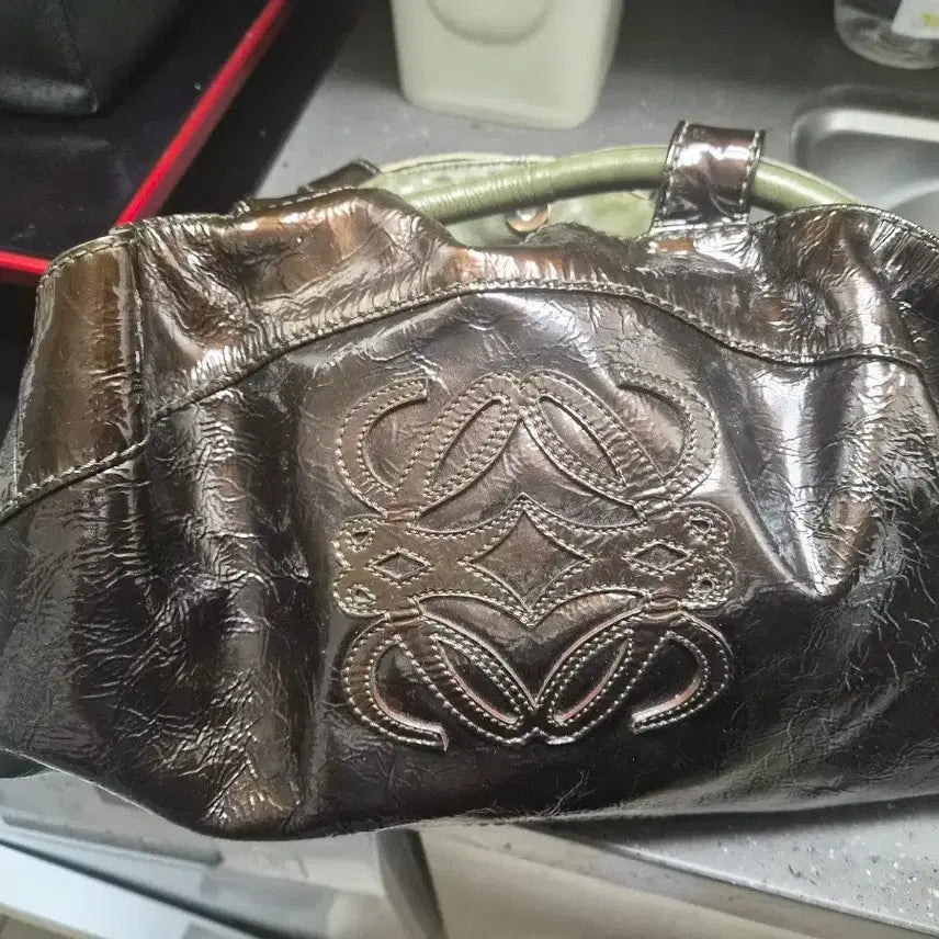 [BUNJANG] LOEWE Leather Shirring Big Tote Bag / [정품]LOEWE 로에베 레더 셔링 빅 토트백 9947