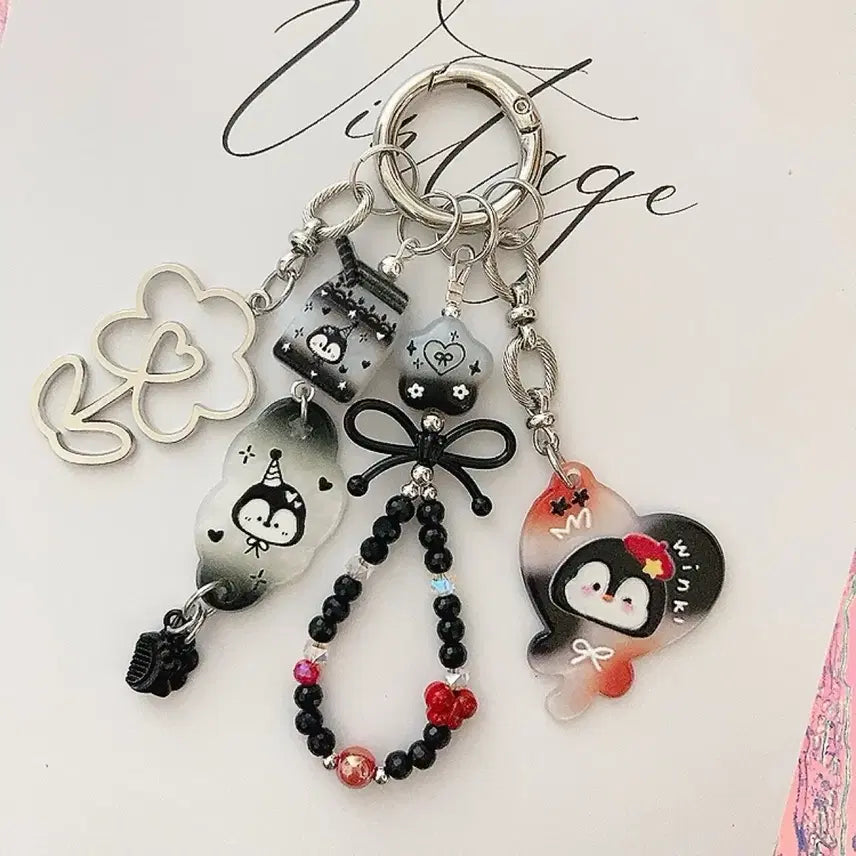 [BUNJANG] Penguin Character Keyring / 펭귄 캐릭터 키링