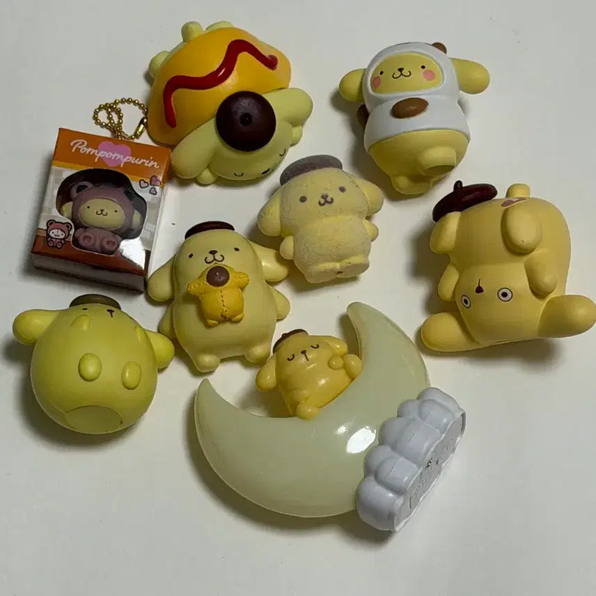 [BUNJANG] Sanrio Pompompurin Figure Set / 폼폼푸린 피규어 세트