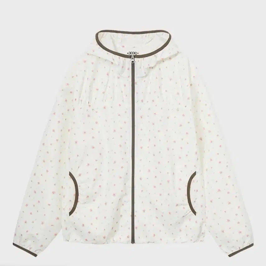 [BUNJANG] aeae FLOWER WINDBREAKER JACKET [WHITE] / aeae FLOWER WINDBREAKER WHITE 바람막이