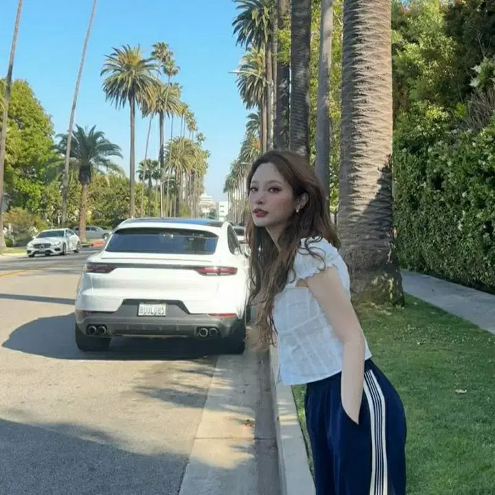 [BUNJANG] Model Byun Jungha Casual Trousers / 모델변정하님 착용 바지