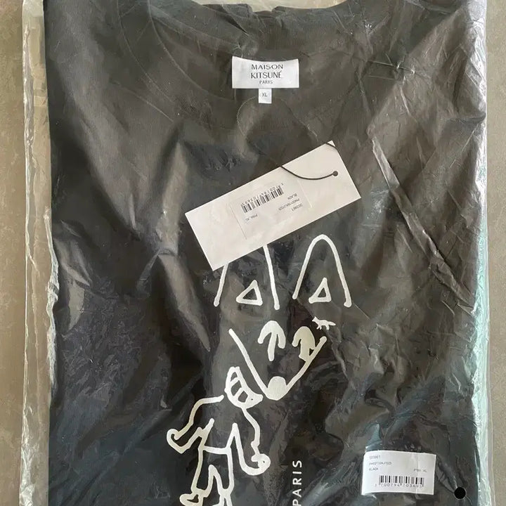 [BUNJANG] 메종 키츠네 파티 폭스 컴포트 티셔츠 블랙 [L,XL] / 메종 키츠네 파티 폭스 컴포트 티셔츠 블랙 [L,XL]