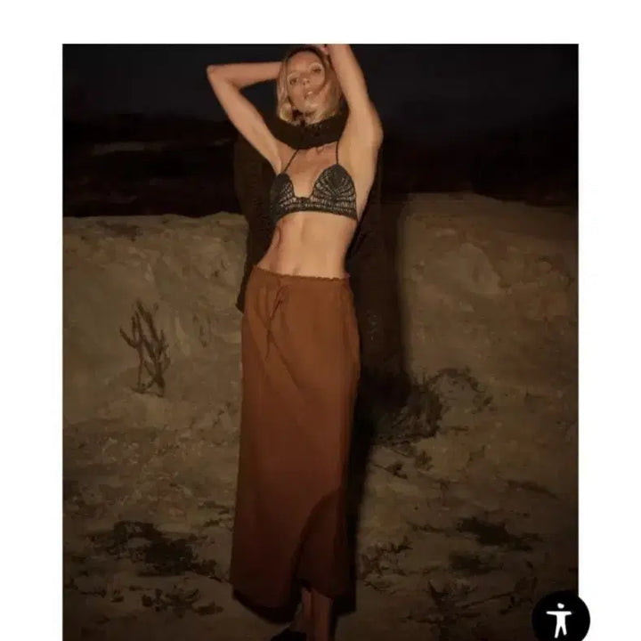 [BUNJANG] Zara 100% Linen Midi Skirt / 9만원짜리 Zara 자라 린넨 100% 미디스커트