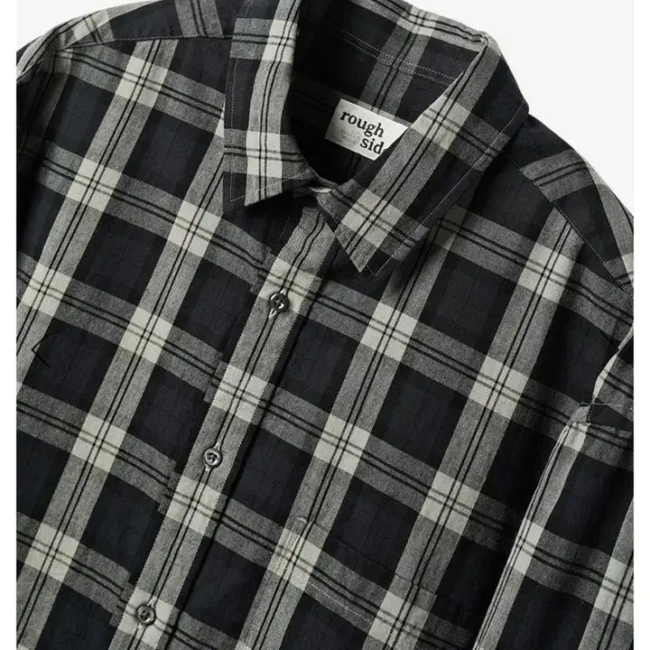 [BUNJANG] Roughside Primary Check Shirt Size 1 / 러프사이드 프라이머리 셔츠 1사이즈