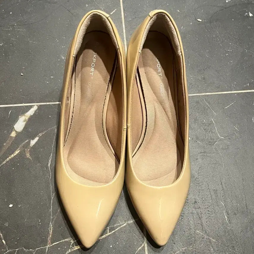 [SOLD OUT] 230 락포트 베이지 구두 웨딩슈즈 펌프스 힐 7.5cm굽