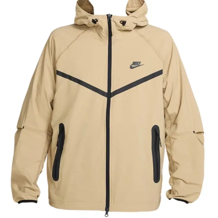 [BUNJANG] Nike Tech Fleece Windbreaker Beige / 나이키 테크팩 바람막이 베이지