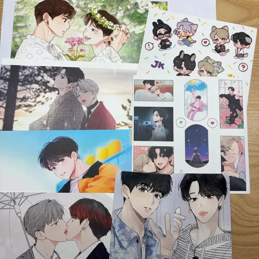 [SOLD OUT] 방탄 국민 엽서 스티커 세트