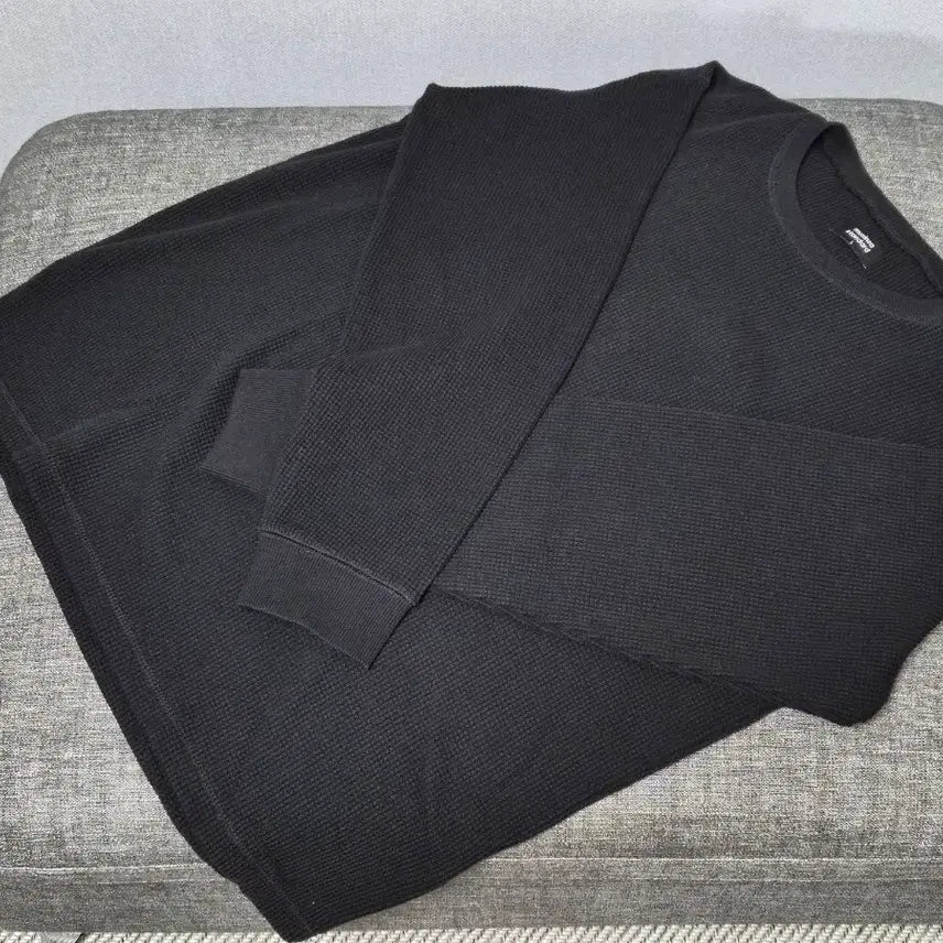 [SOLD OUT] 무텐다드 와플  크루 넥 긴팔 티셔츠