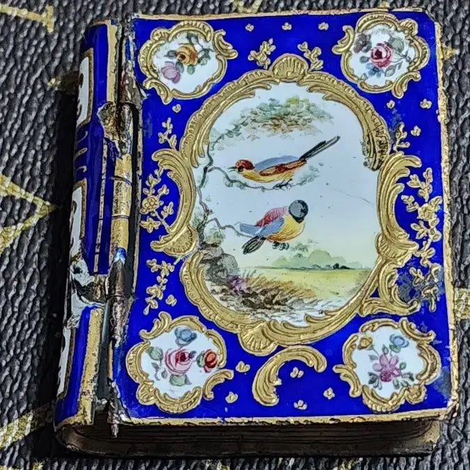 [BUNJANG] French Hand-Painted Enamel Box 1830s-1900s / 프랑스1830~1900년대 손그림박스