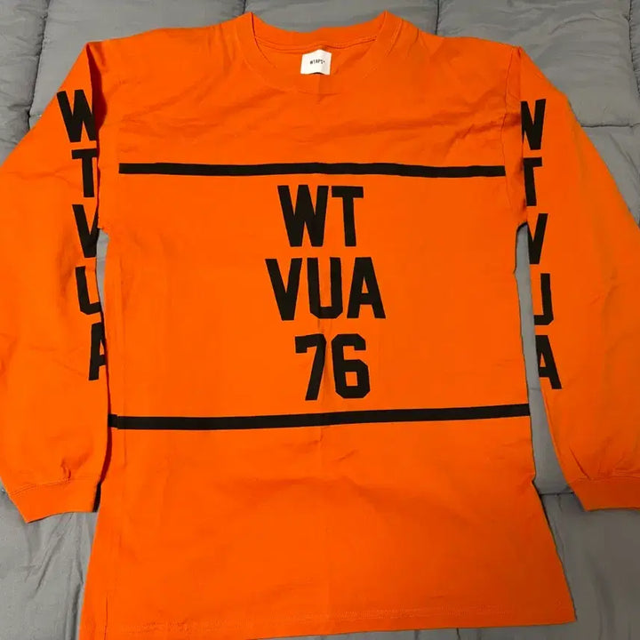 [BUNJANG] WTAPS Orange Long Sleeve T-Shirt Size 2 / WTAPS 더블탭스 오렌지색 긴팔티