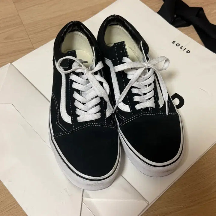 [SOLD OUT] 반스 올드스쿨 플랫폼 블랙 275 두번신음