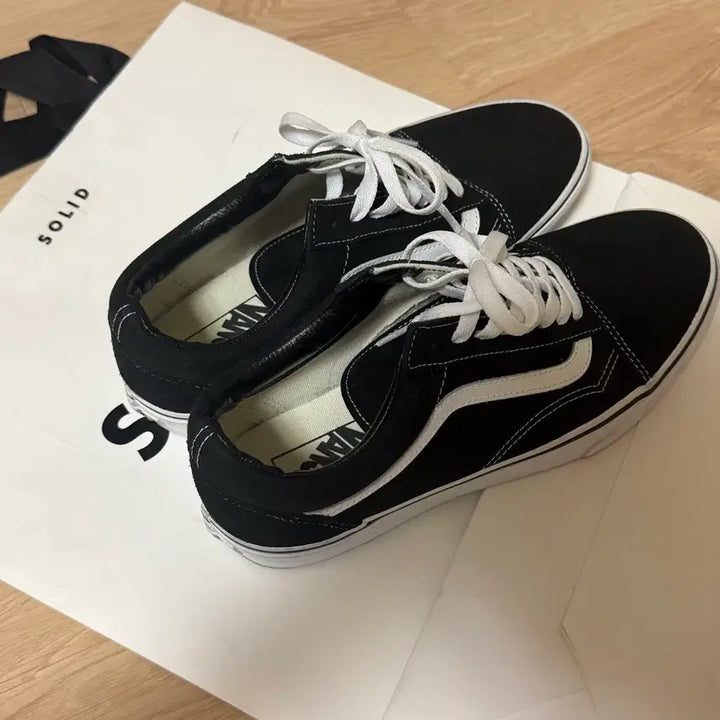 [SOLD OUT] 반스 올드스쿨 플랫폼 블랙 275 두번신음