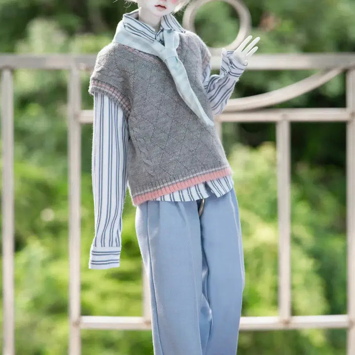 [BUNJANG] MSD Size Doll Clothing Set &amp; Wig Bundle / 구체관절인형 구관 MSD 의상 셋업 가발 일괄