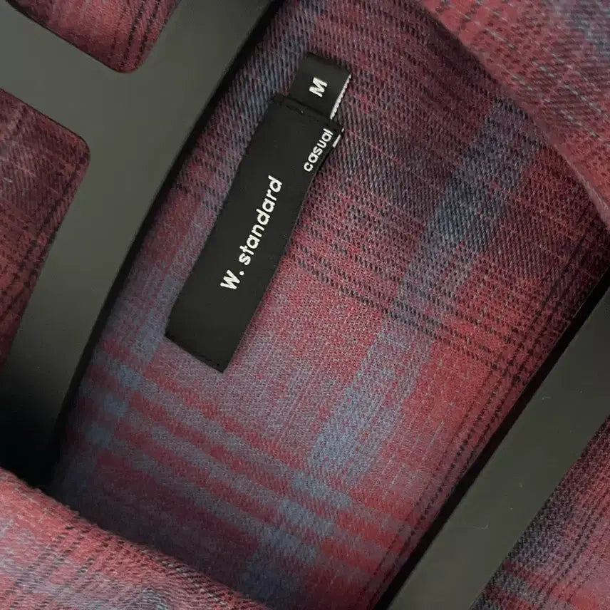 [BUNJANG] W.Standard Checkered Shirt / w.standard 레드 블루 체크 셔츠