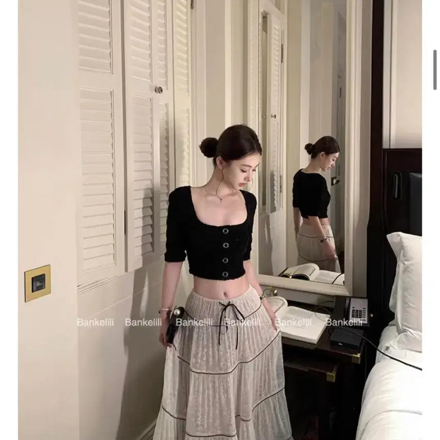 [BUNJANG] The Nuvé Tweed Crop Jacket / 더누베 트위드 크롭자켓
