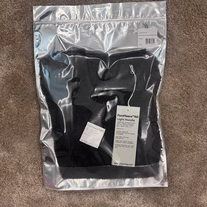 [BUNJANG] Satisfy Fuzz Fleece Hoodie Phantom / [L] 새티스파이 퍼즈플리스 후디 팬텀 새상품급
