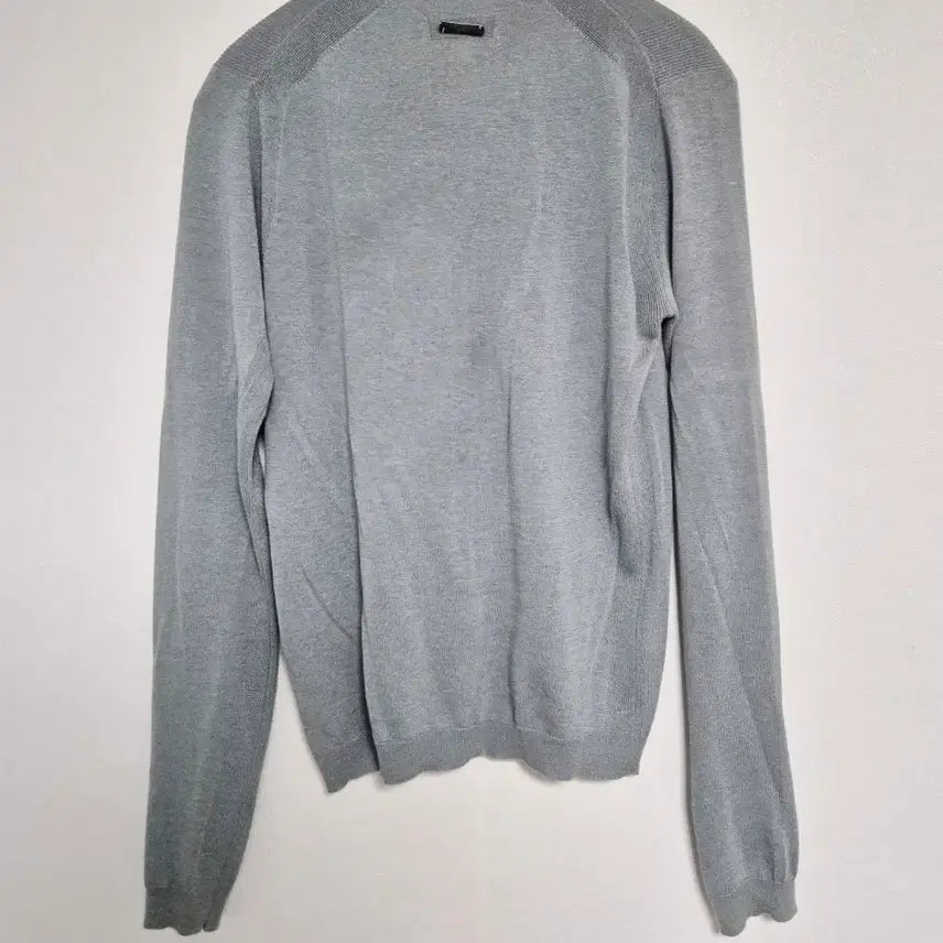 [BUNJANG] Burberry Crew Neck Knit Sweater / (정품) 버버리 그레이 여성 크루넥 니트 스웨터 M