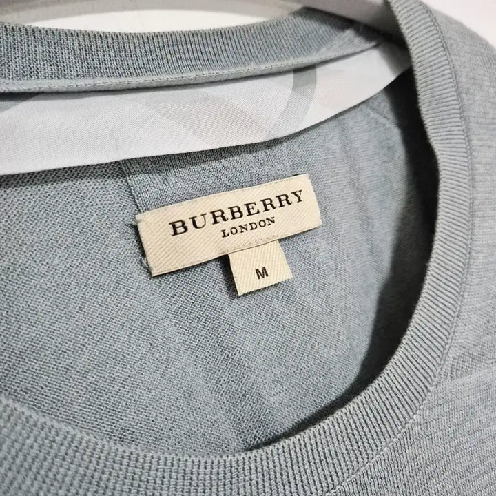 [BUNJANG] Burberry Crew Neck Knit Sweater / (정품) 버버리 그레이 여성 크루넥 니트 스웨터 M