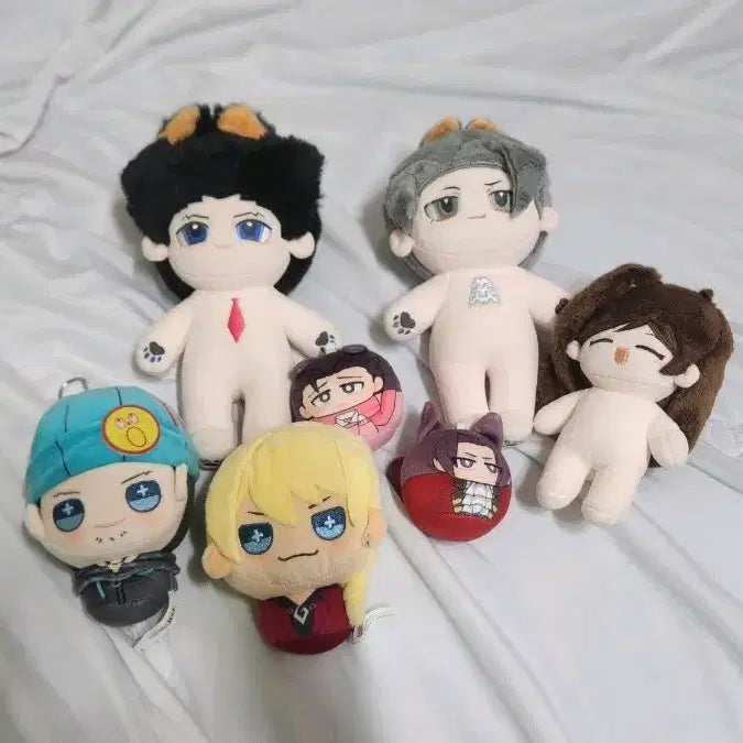 [SOLD OUT] 역전재판 나루호도 미츠루기 미누키 솜깅 및 가류 나루호도 키체인 일괄