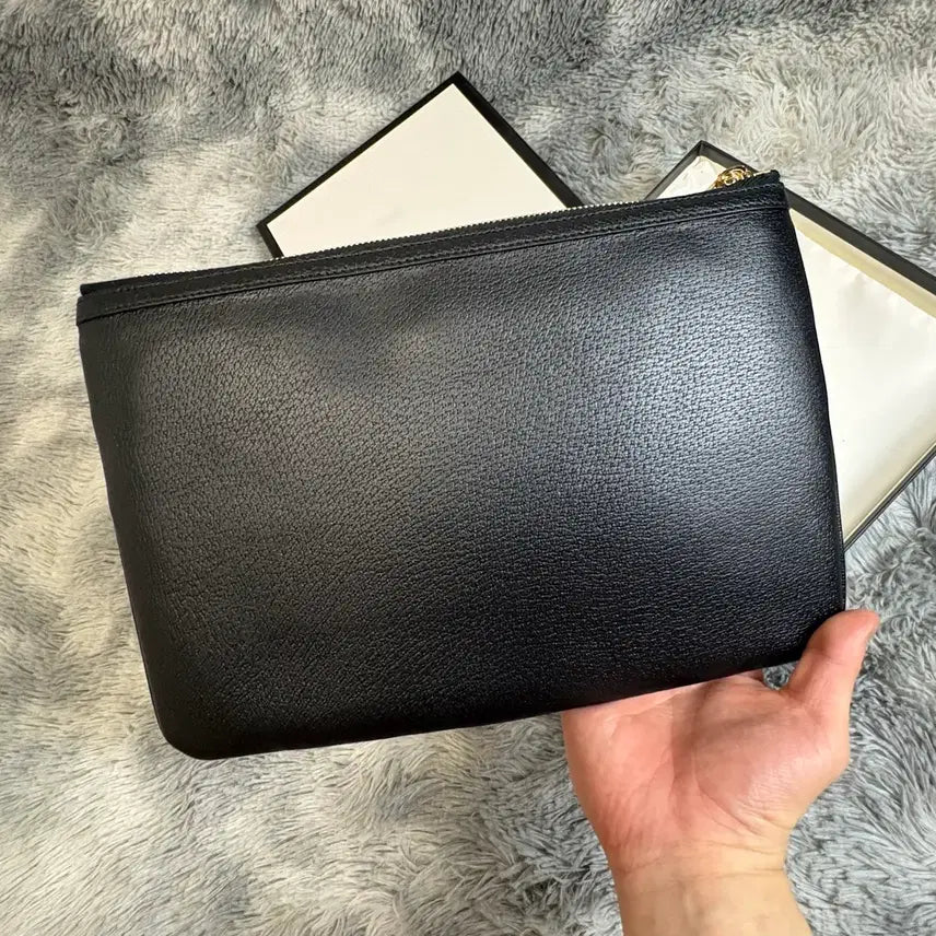 [BUNJANG] Gucci Ophidia GG Web Clutch Bag Black New / [리엘중고명품] 구찌 오피디아 삼선 클러치백 블랙 새상품