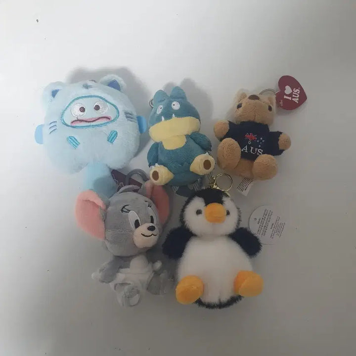 [BUNJANG] Character Plush Keychain Bundle (Tom &amp; Jerry, etc.) / 캐릭터 인형 키링 모음 (톰과제리 등)