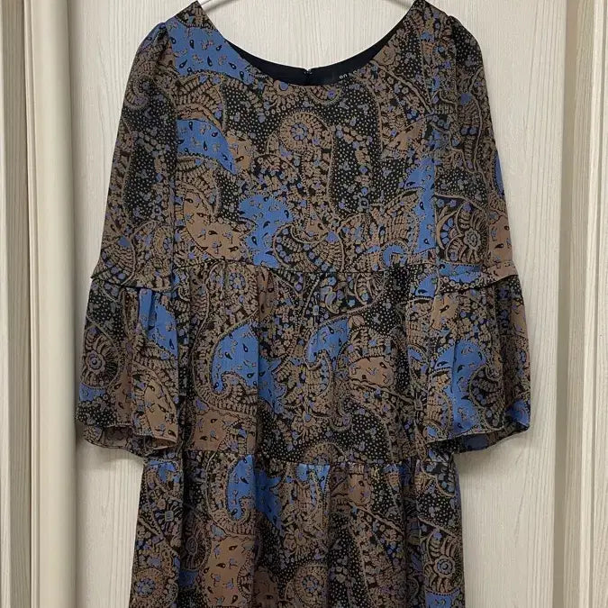 [BUNJANG] ON&amp;ON Paisley Blue Dress / 온앤온 원피스