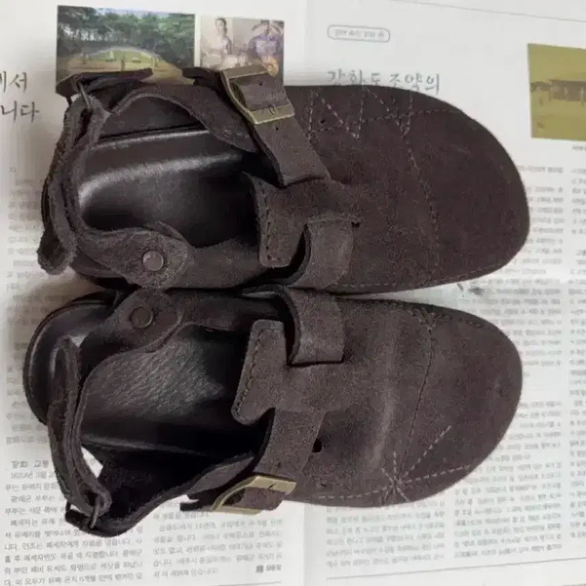 [BUNJANG] Polilu Regular Slider Dark Brown / [1] 폴리테루 정규 슬라이더 다크 브라운