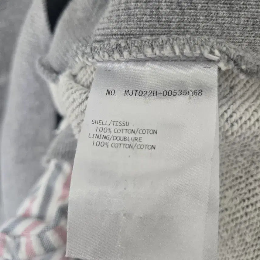 [BUNJANG] Thom Browne Hooded Zip-up Gray Jacket / [4]톰브라운 후드집업 사선완장