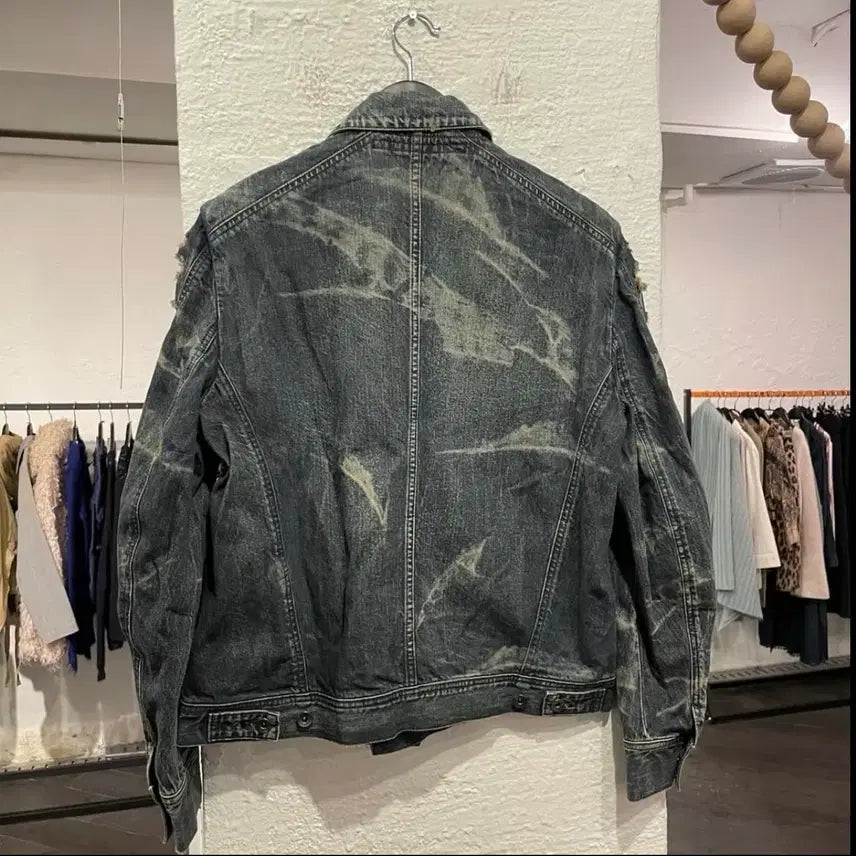 [BUNJANG] Julius Distressed Denim Jacket / Julius(율리우스) 디스트레스드 데님자켓