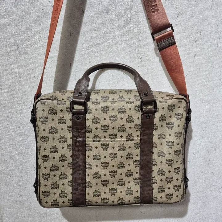 [SOLD OUT] MCM 로고 패턴 서류 가방