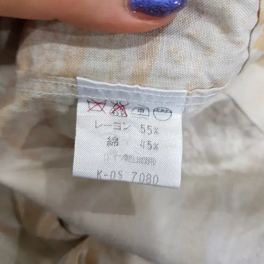 [BUNJANG] JPN 빈티지 패턴 긴팔 셔츠 남L Q169 / JPN 빈티지 패턴 긴팔 셔츠 남L Q169