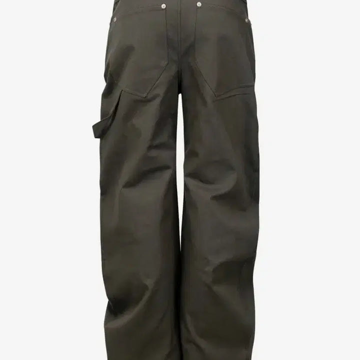 [BUNJANG] 나체 Rawcut curved pants (KHAKI) 2 size / 나체 Rawcut curved pants (KHAKI) 2 size