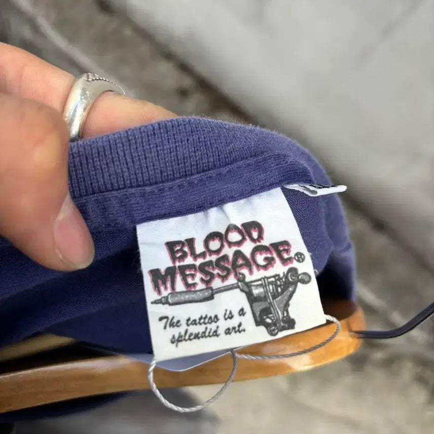 [BUNJANG] BLOOD MESSAGE x Ted Company 올드스쿨 티셔츠 / BLOOD MESSAGE x Ted Company 올드스쿨 티셔츠