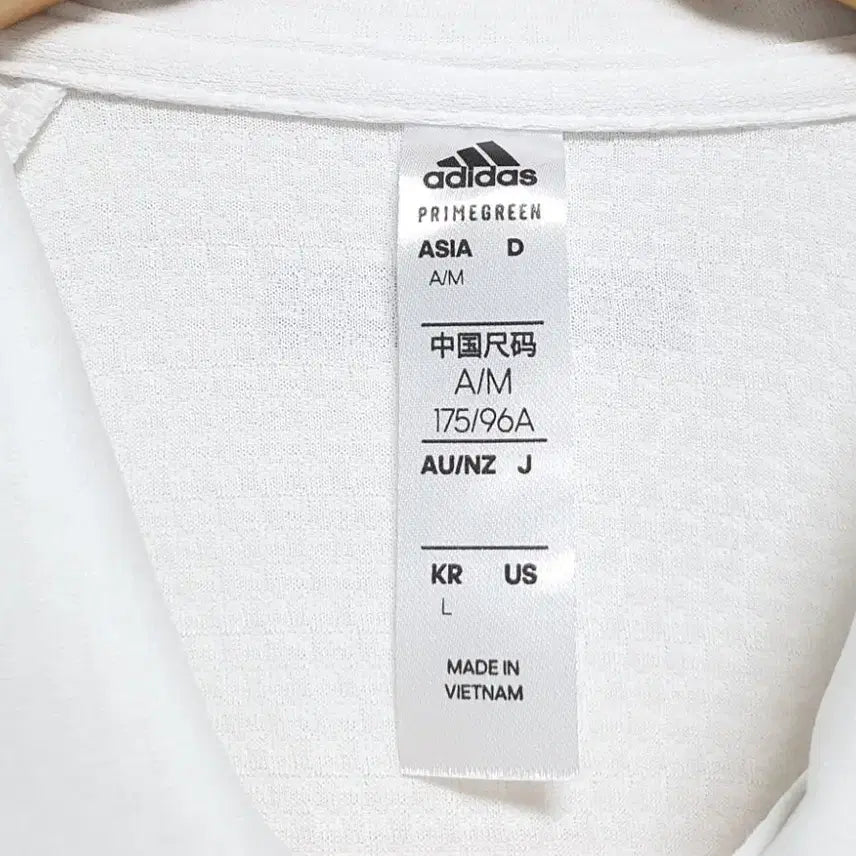 [SOLD OUT] 아디다스 기능성 반팔 카라티 100사이즈 화이트
