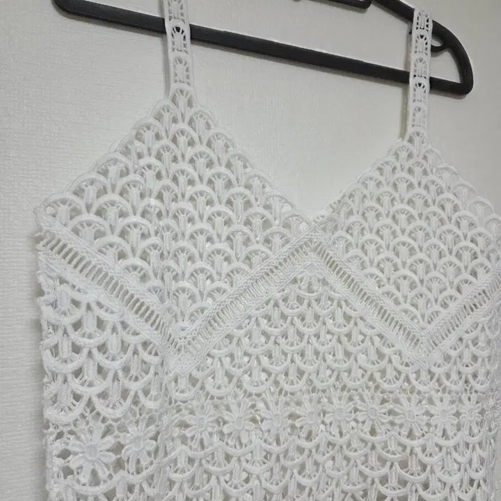 [BUNJANG] Lace Bustier Layered Tank Top / 레이스 뷔스티에 레이어드 나시