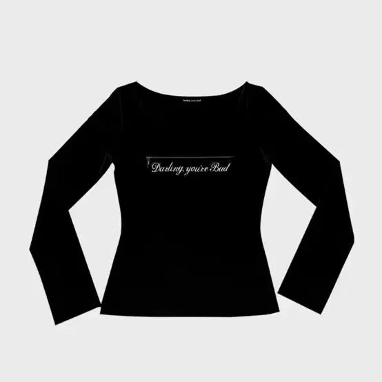 [BUNJANG] 달링유어배드 UNZIPPED LOGO T-SHIRT / 달링유어배드 UNZIPPED LOGO T-SHIRT